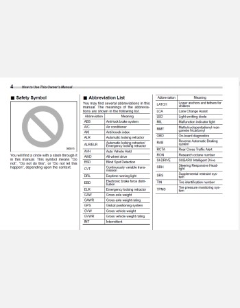 subaru outback 2021 owners manual